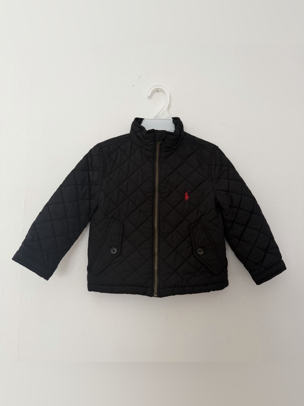 Polo Ralph Lauren Toddler Boys Quilted Black Jacket 2T